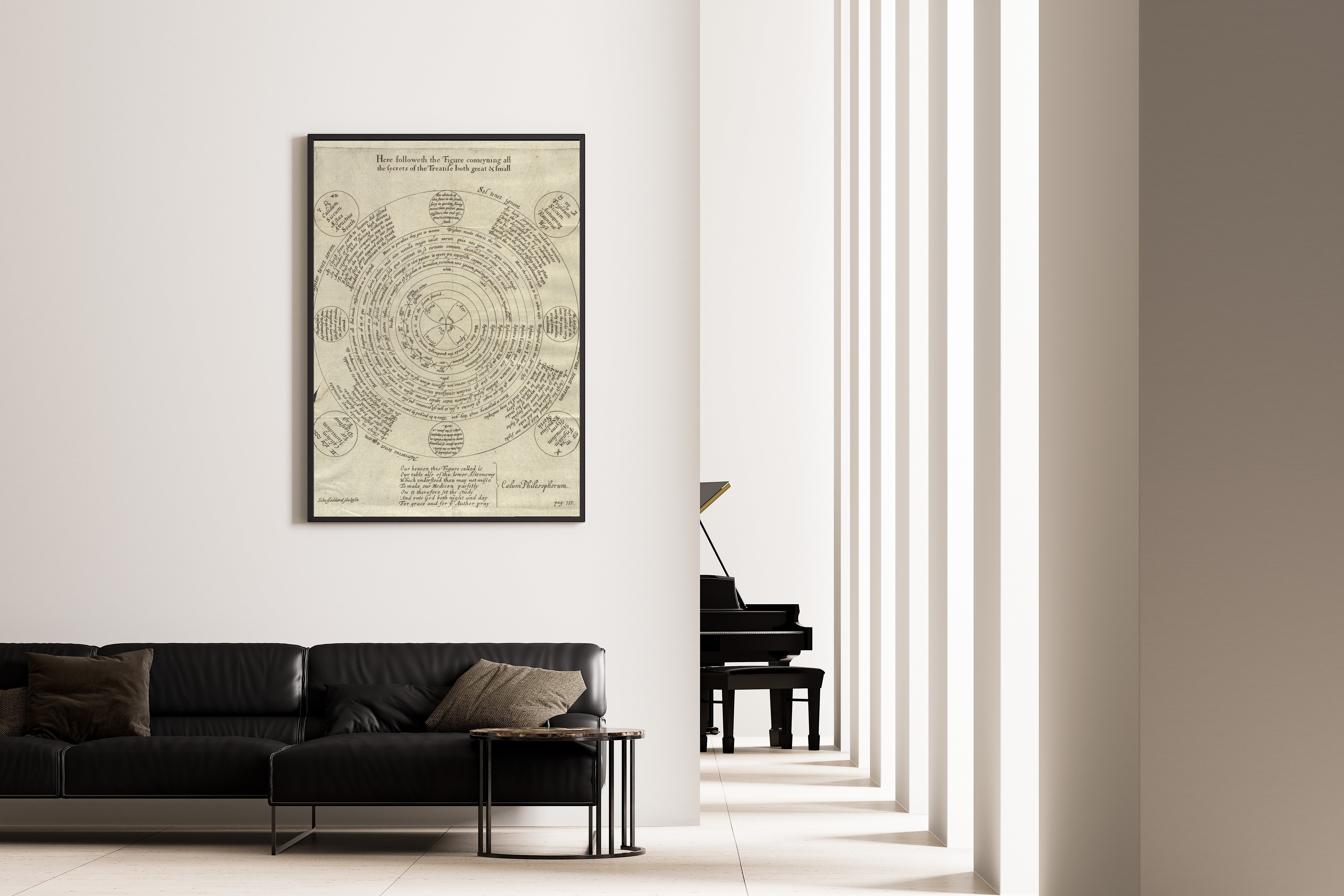 George Ripley — The Wheel of Alchemy (Cælum Philosophorum) | Fine Art Giclée Print - 9ArtPrints