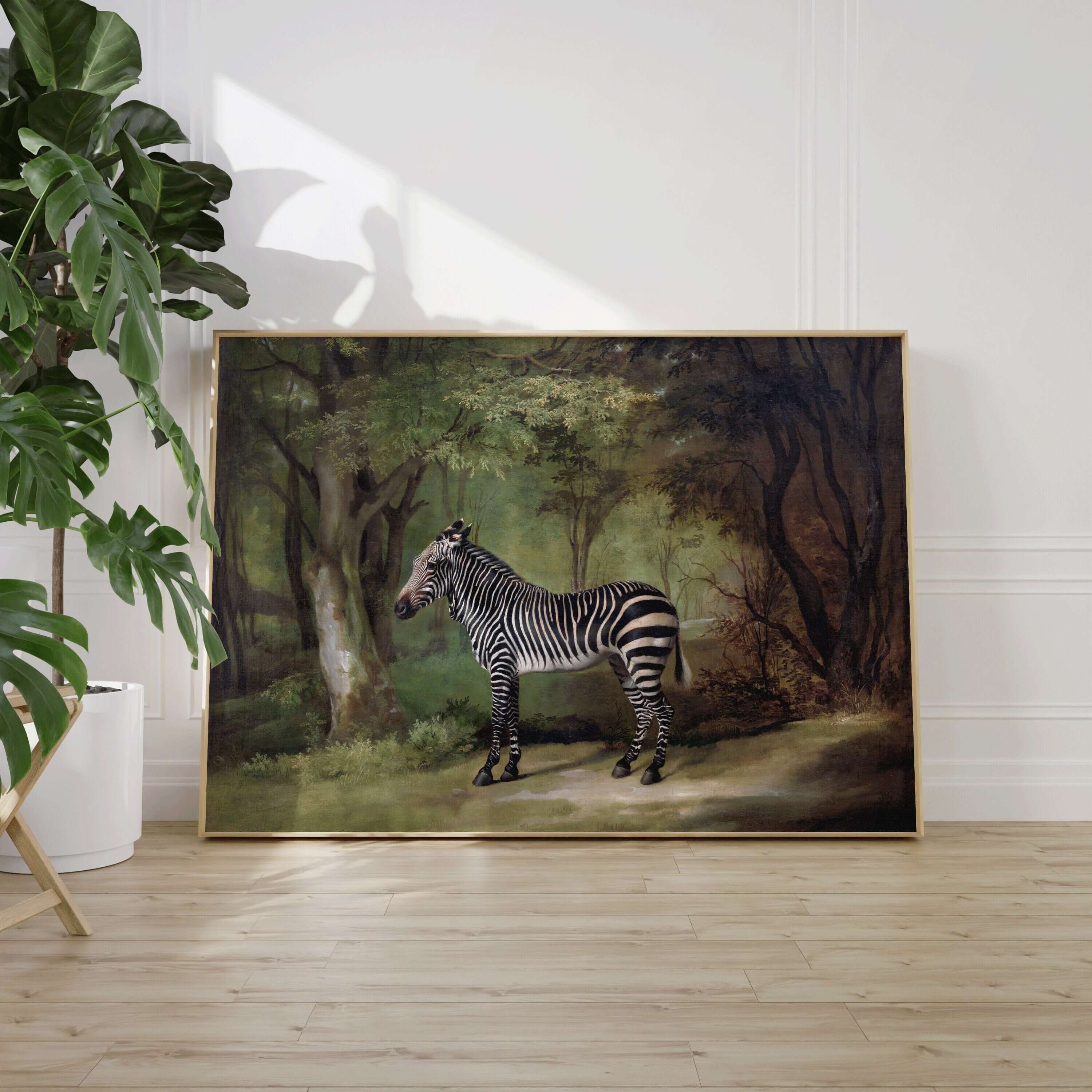 George Stubbs - Zebra | Famous Animal Art (available framed or unframed) - 9ArtPrints