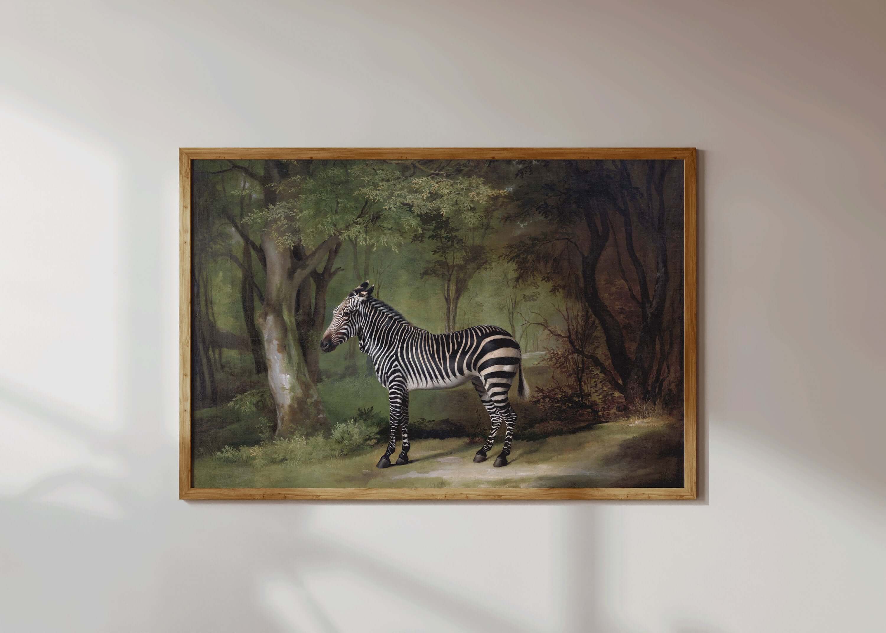 George Stubbs - Zebra | Famous Animal Art (available framed or unframed) - 9ArtPrints