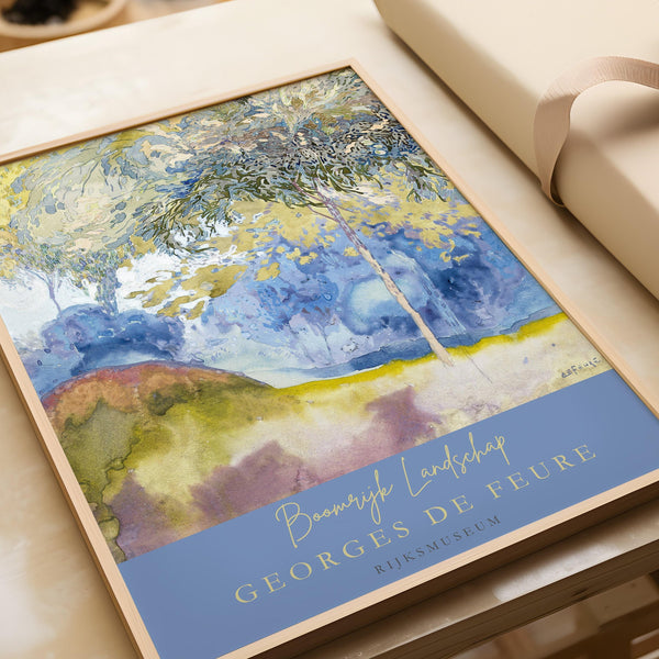 Georges de Feure — Boomrijk Landschap (Tree-Rich Landscape) | Fine Art Print