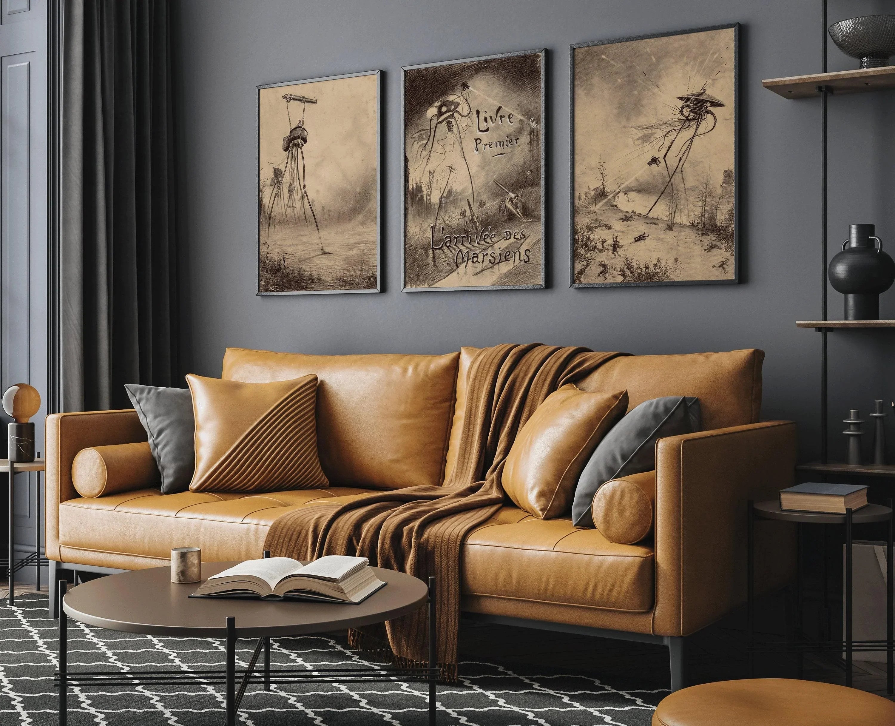 Guillermo Correa - War of the Worlds| Vintage Sci Fi Illustration Posters available framed - 9ArtPrints