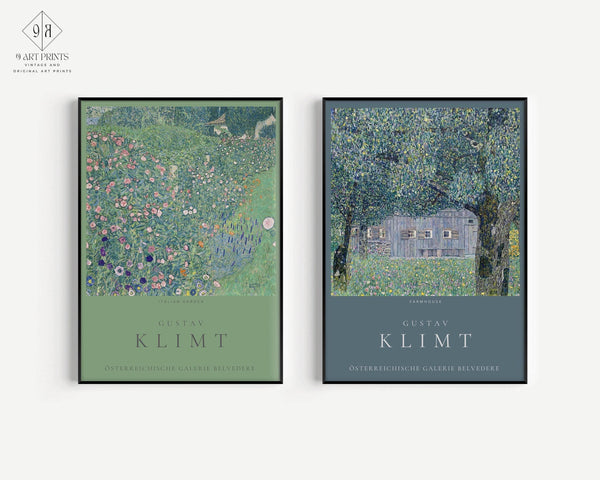 Gustav Klimt — Statement Duo | Farmhouse & Italian Garden | Fine Art Print