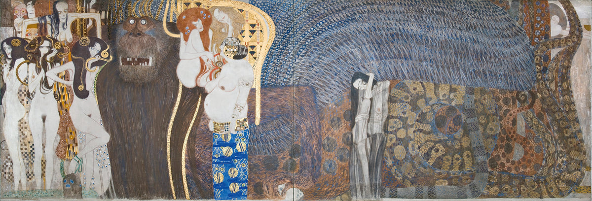 Gustav Klimt — Beethoven Frieze: The Hostile Forces | Fine Art Print - 9ArtPrints