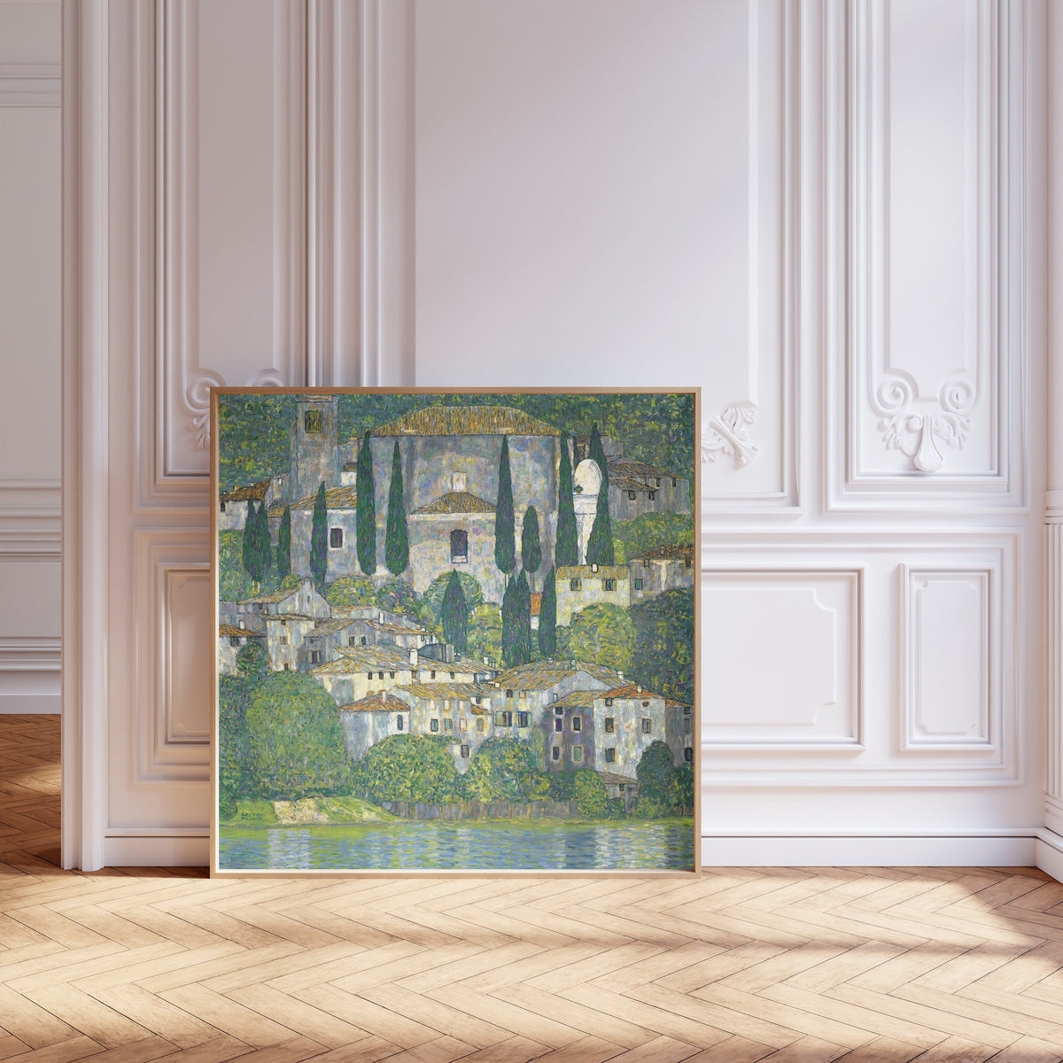 Gustav Klimt — Church in Cassone (Landscape with Cypresses) | Fine Art Print - 9ArtPrints