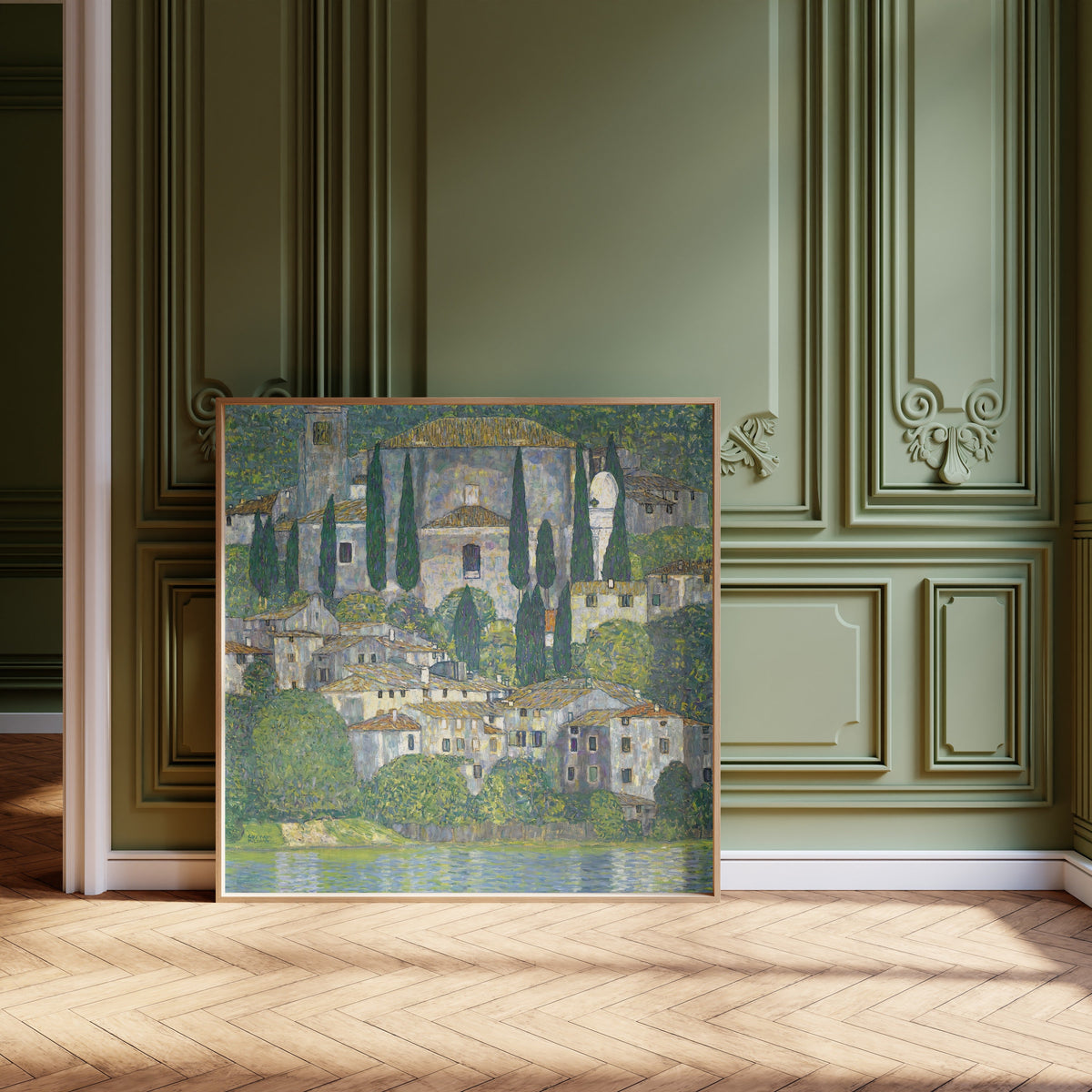 Gustav Klimt — Church in Cassone (Landscape with Cypresses) | Fine Art Print - 9ArtPrints