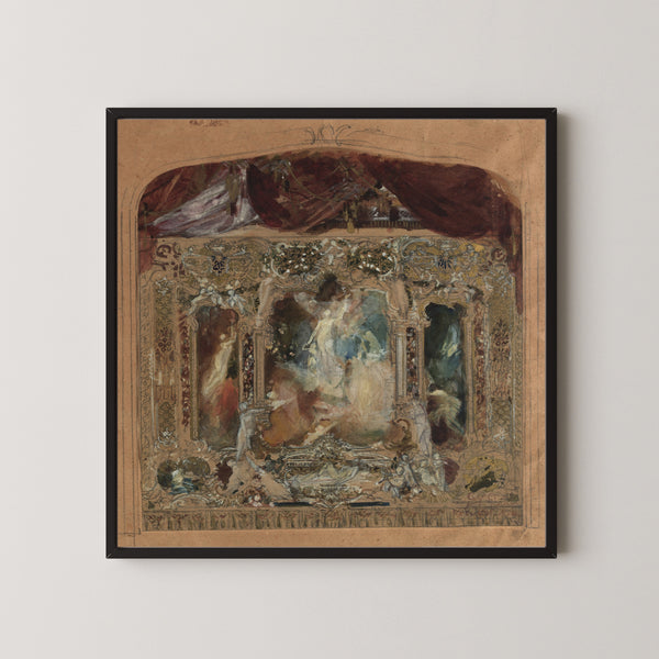 Gustav Klimt — Design for the Theatre Curtain in Reichenberg | Fine Art Print
