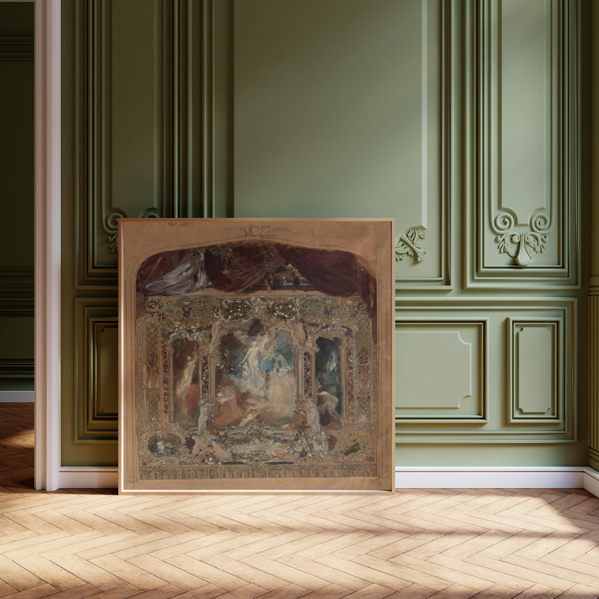 Gustav Klimt — Design for the Theatre Curtain in Reichenberg | Fine Art Print - 9ArtPrints