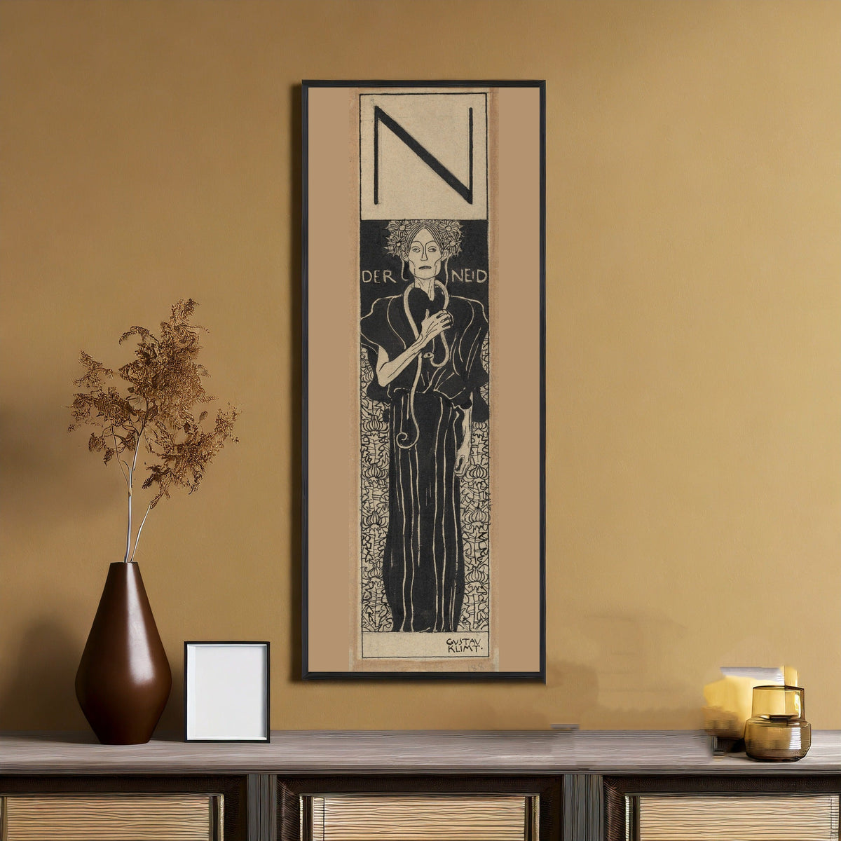 Gustav Klimt — Envy (Der Neid) | Fine Art Print - 9ArtPrints
