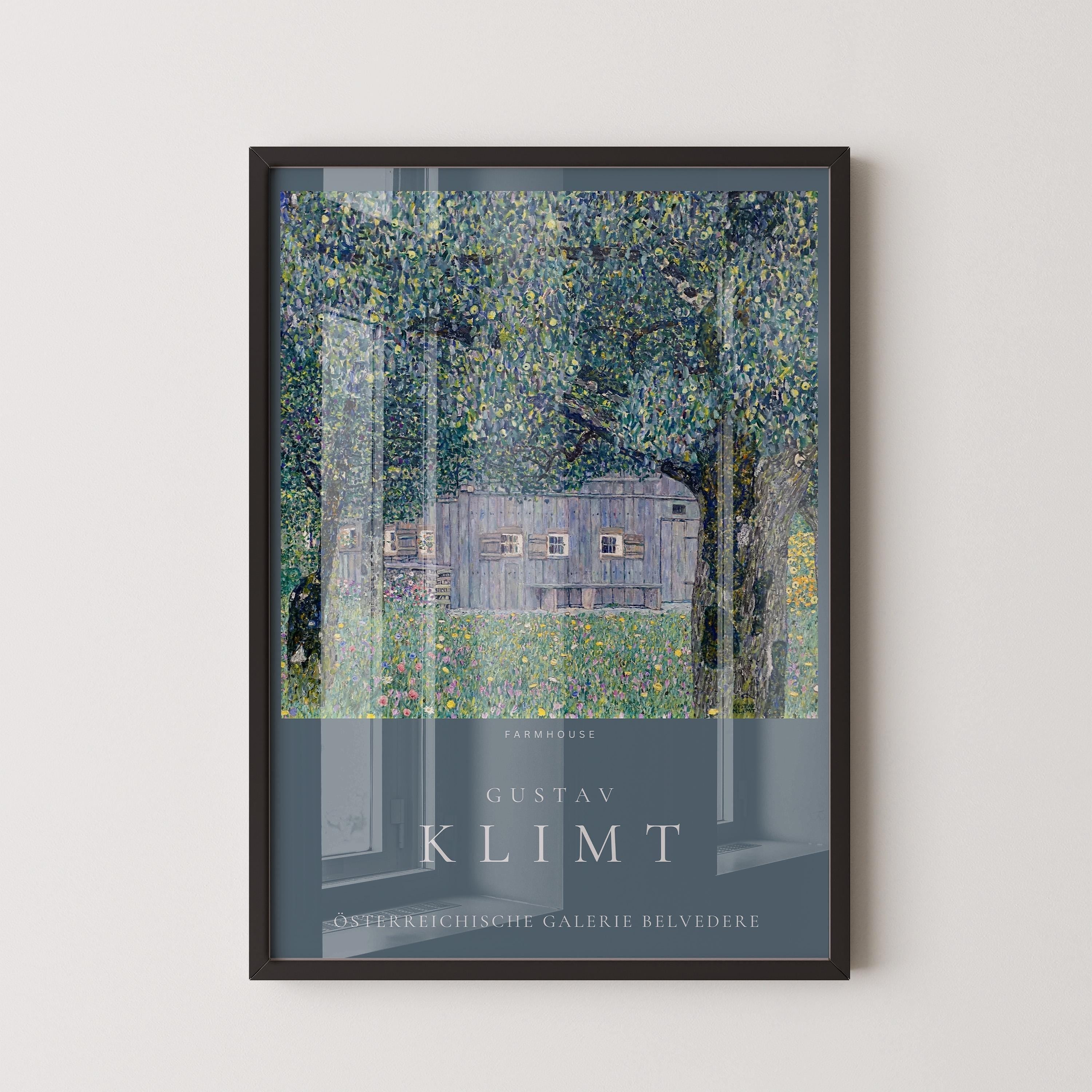 Gustav Klimt - Farmhouse | Famous Vintage Painting (available handframed or unframed) - 9ArtPrints