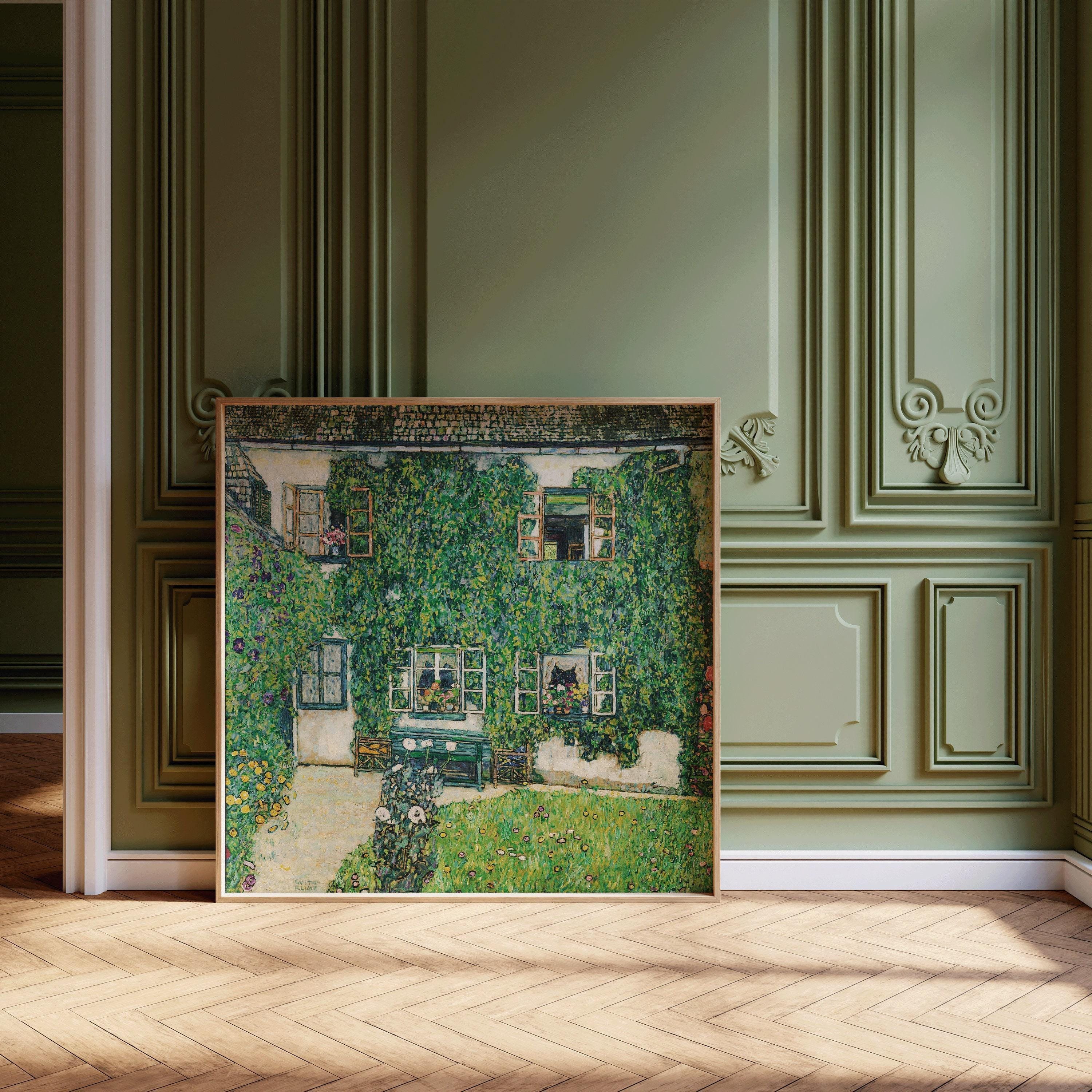 Gustav Klimt - Forester Garden | The Legendary Vintage Painting in Green (available handframed or unframed) 1x1 - 9ArtPrints