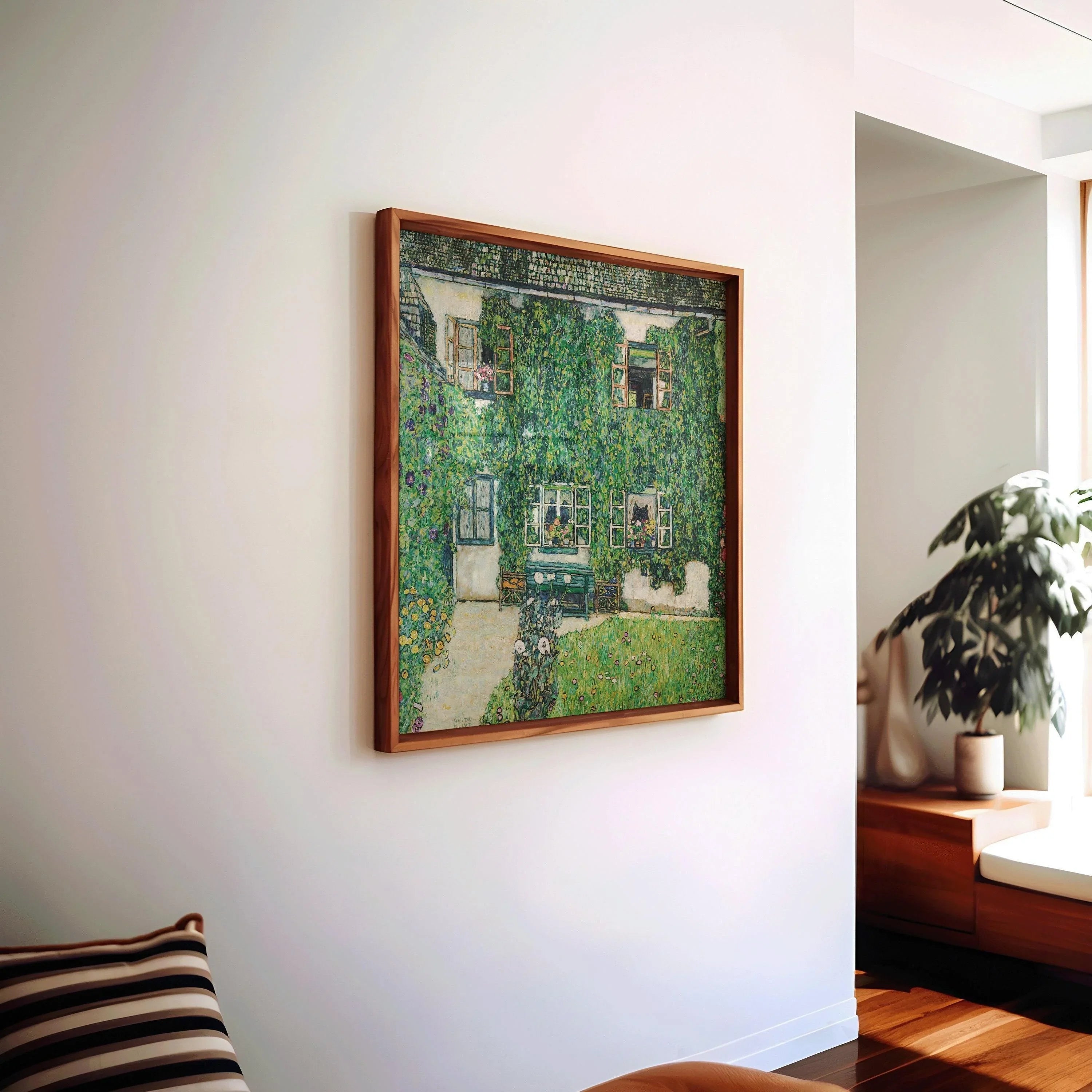 Gustav Klimt - Forester Garden | The Legendary Vintage Painting in Green (available handframed or unframed) 1x1 - 9ArtPrints