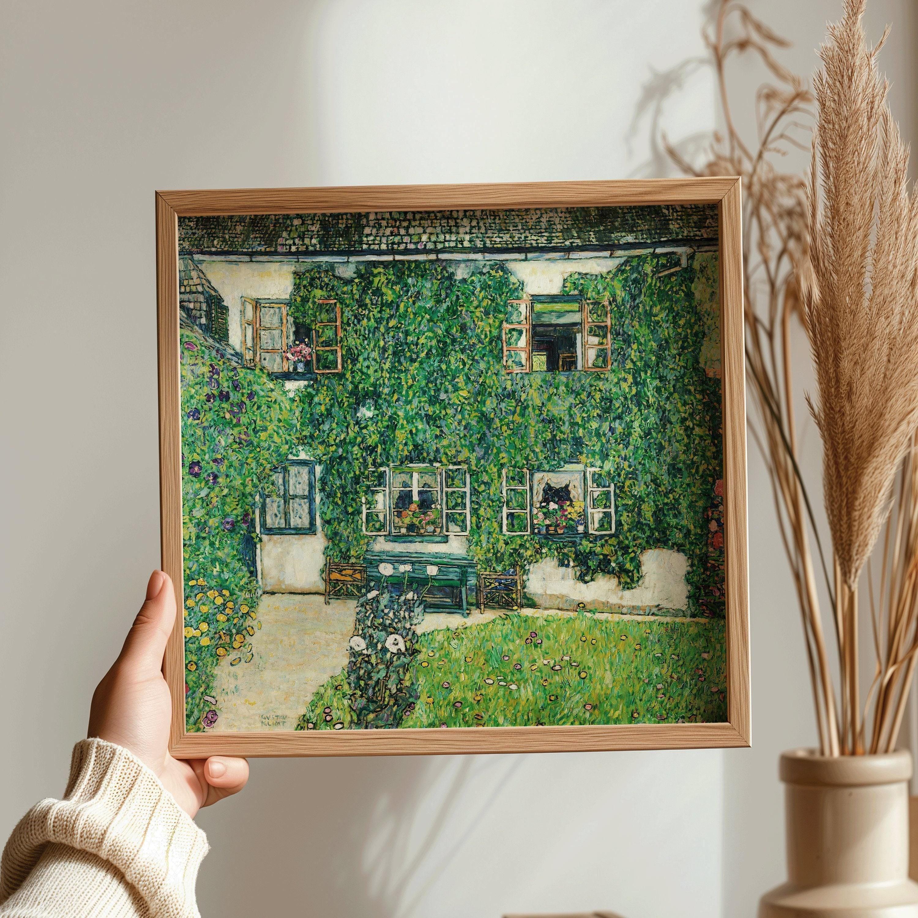 Gustav Klimt - Forester Garden | The Legendary Vintage Painting in Green (available handframed or unframed) 1x1 - 9ArtPrints