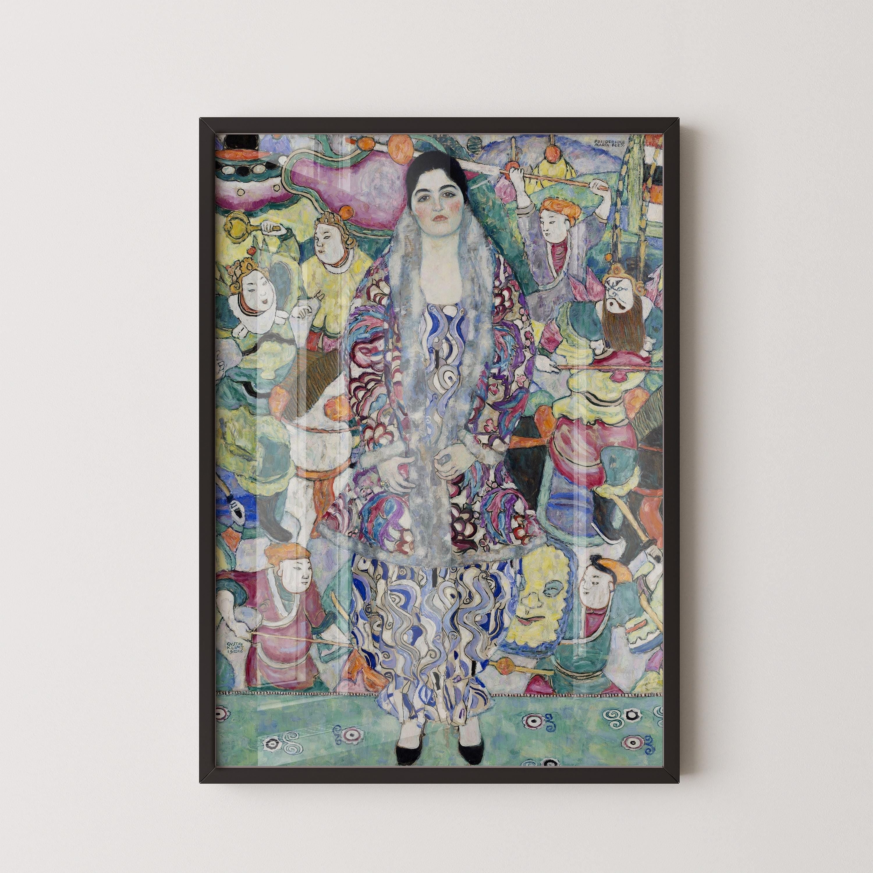 Gustav Klimt - Frederike Maria Bauer | Famous Vintage Painting (available handframed or unframed) - 9ArtPrints