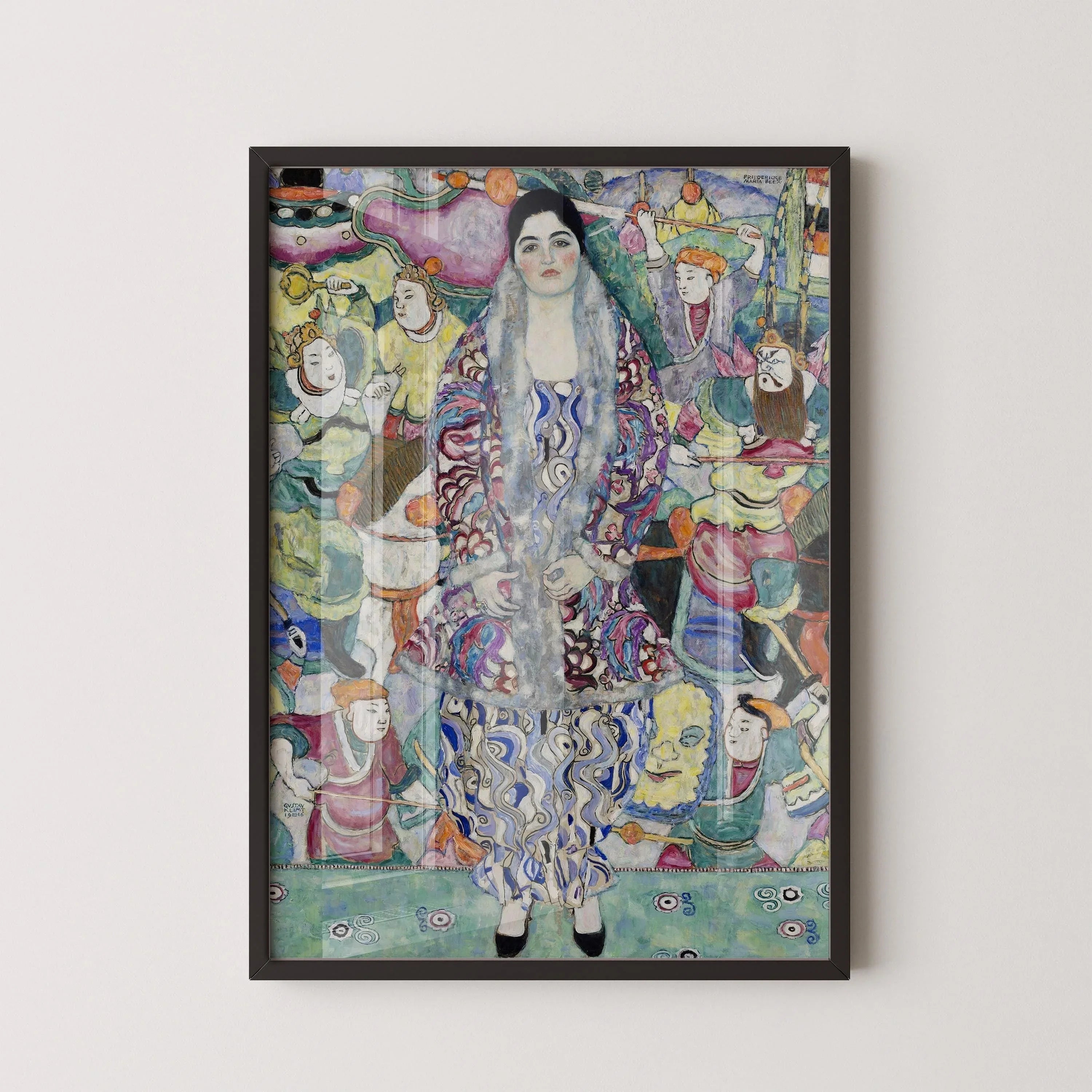 Gustav Klimt - Frederike Maria Bauer | Famous Vintage Painting (available handframed or unframed) - 9ArtPrints