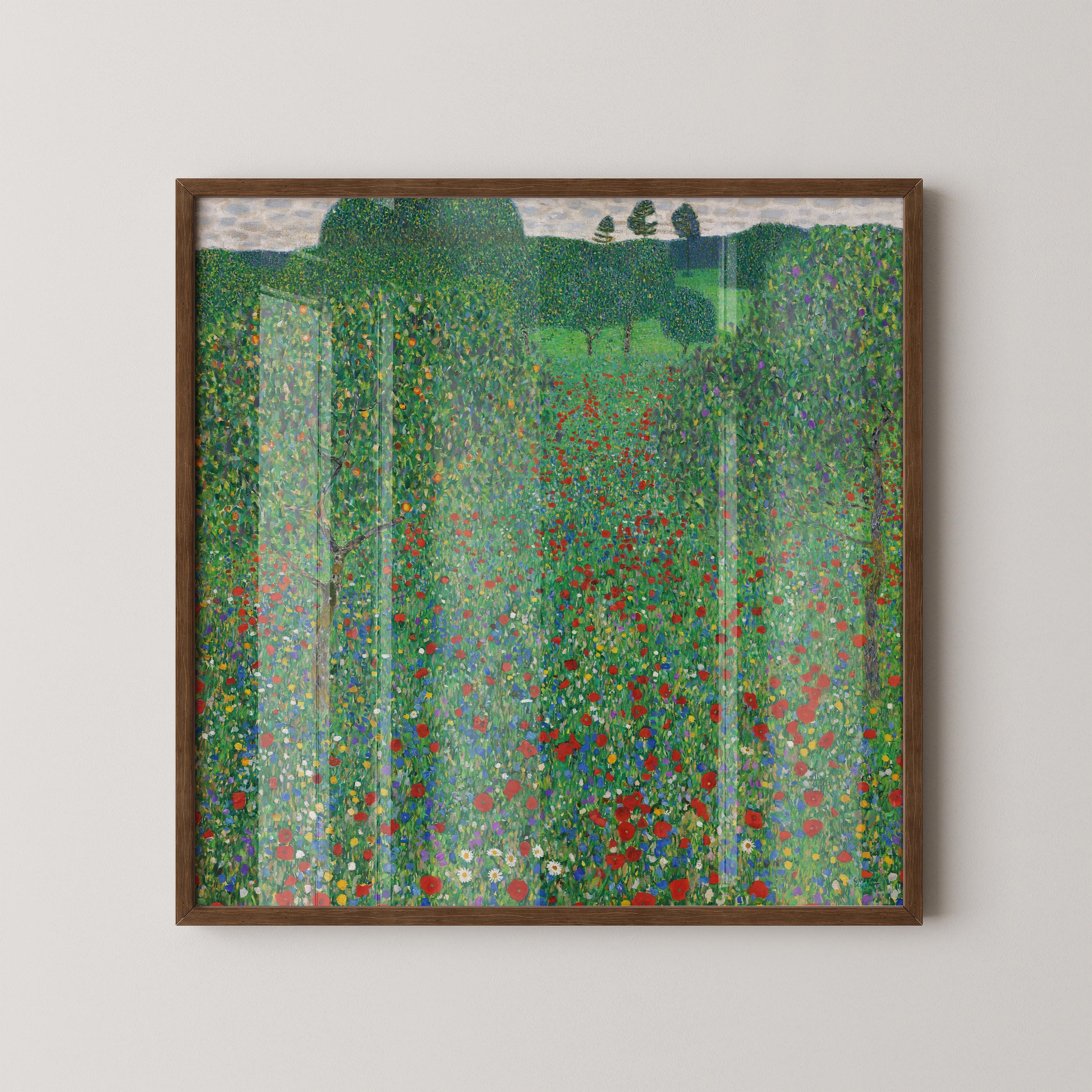 Gustav Klimt - Poppies | Famous Vintage Painting (available handframed or unframed) 1x1 - 9ArtPrints