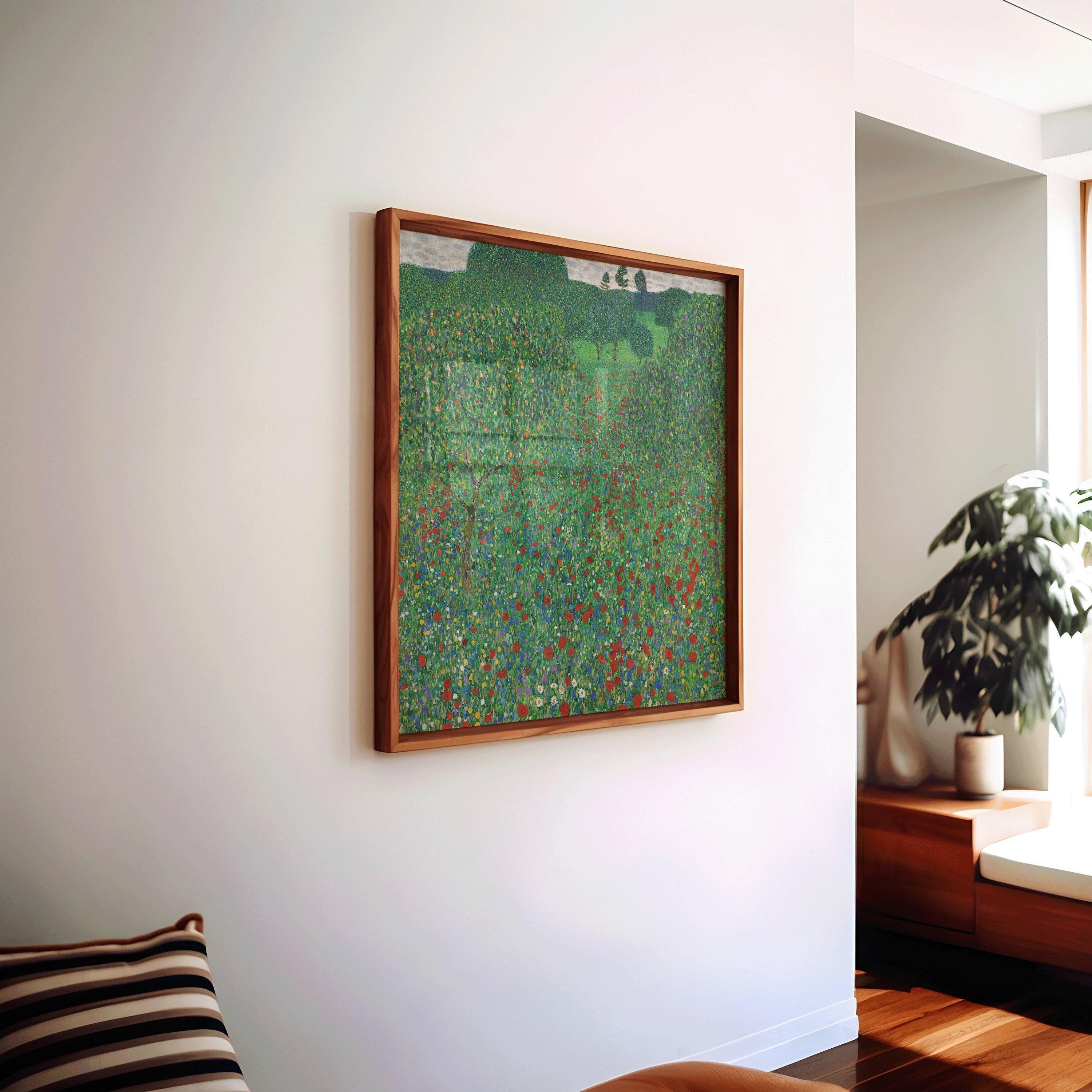 Gustav Klimt - Poppies | Famous Vintage Painting (available handframed or unframed) 1x1 - 9ArtPrints