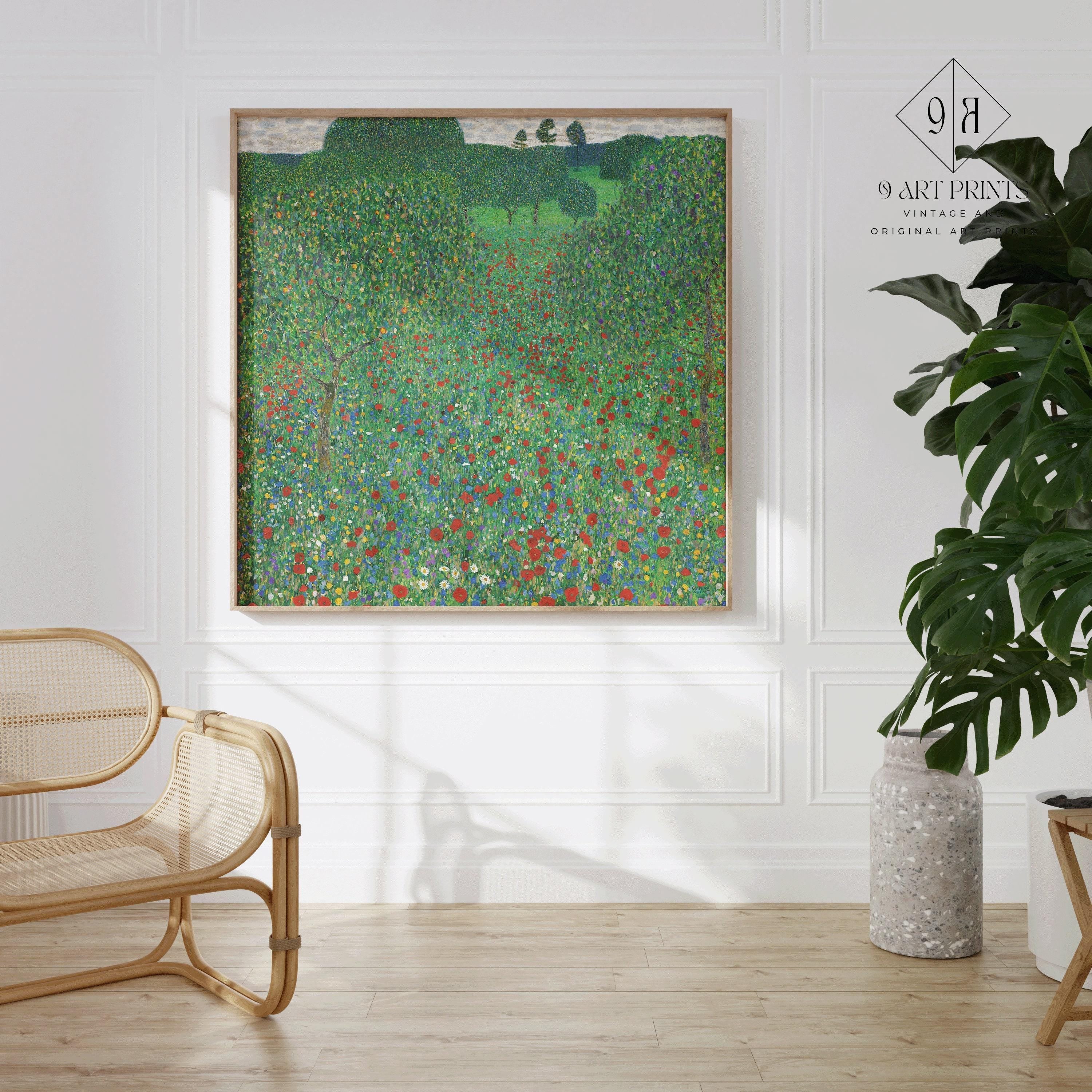 Gustav Klimt - Poppies | Famous Vintage Painting (available handframed or unframed) 1x1 - 9ArtPrints