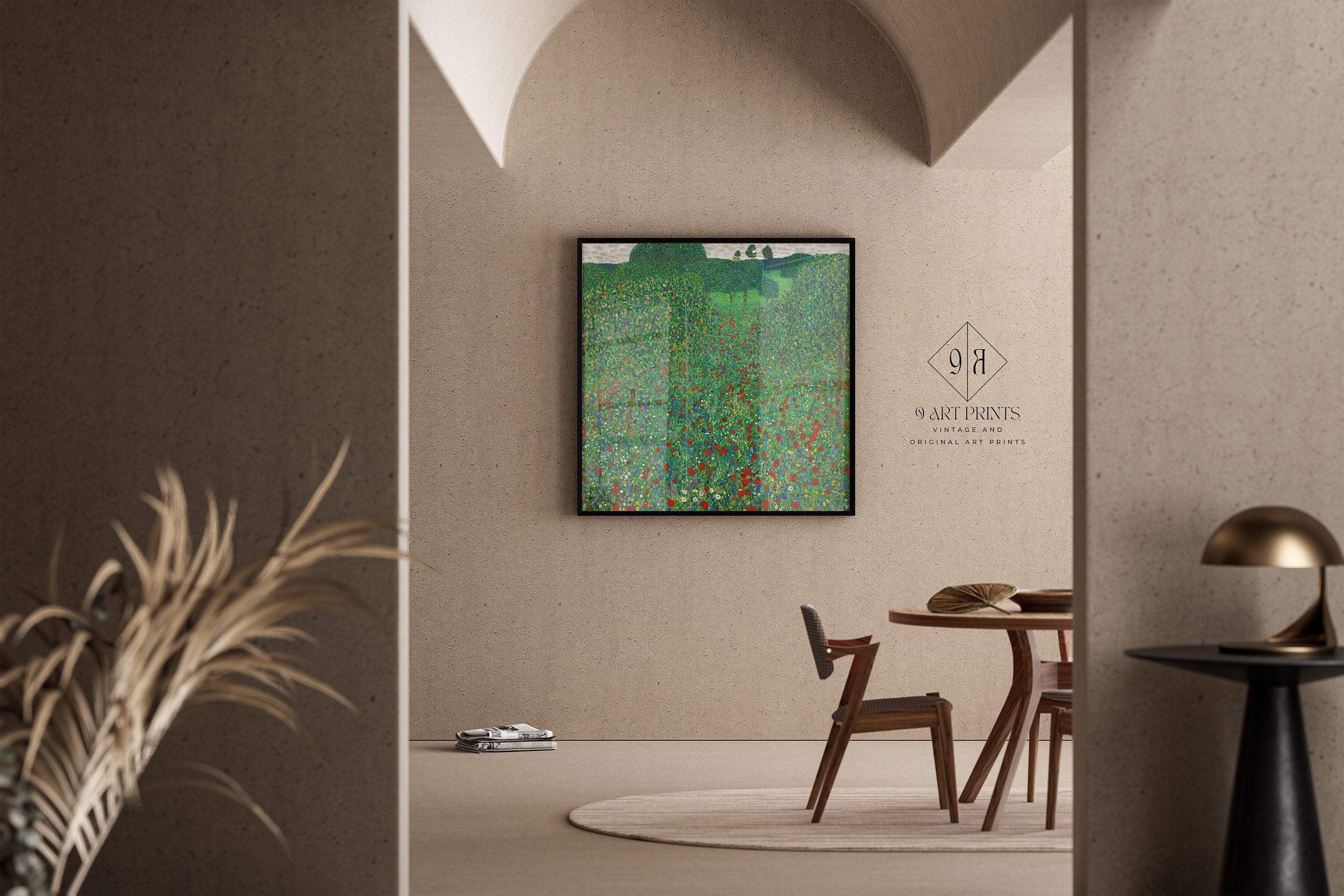Gustav Klimt - Poppies | Famous Vintage Painting (available handframed or unframed) 1x1 - 9ArtPrints