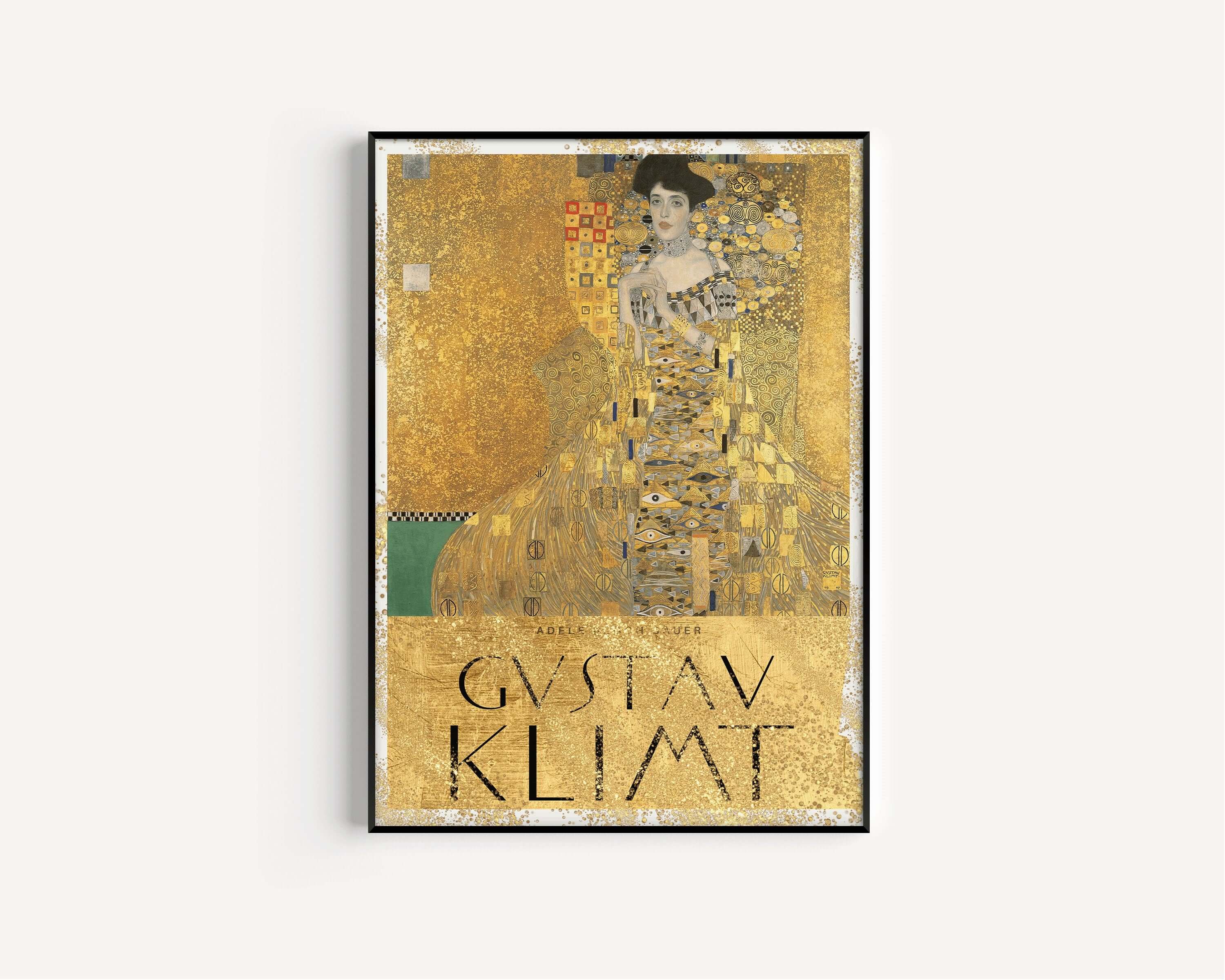 Gustav Klimt Set of 3 Paintings The Embrace Adele Bloch Bauer The Kiss Famous Iconic Painting Gold Print Home Decor Housewarming Gift Idea - 9ArtPrints