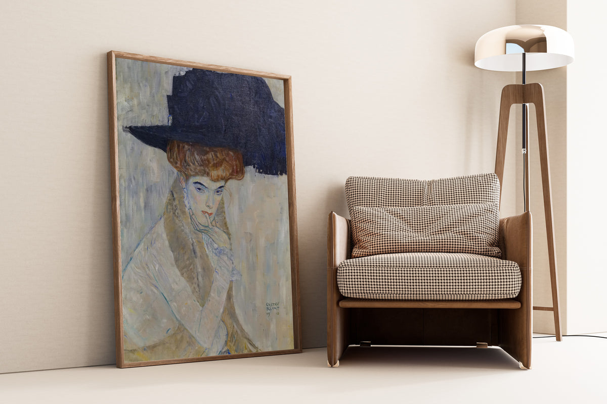 Gustav Klimt — The Black Feathered Hat | Fine Art Print - 9ArtPrints