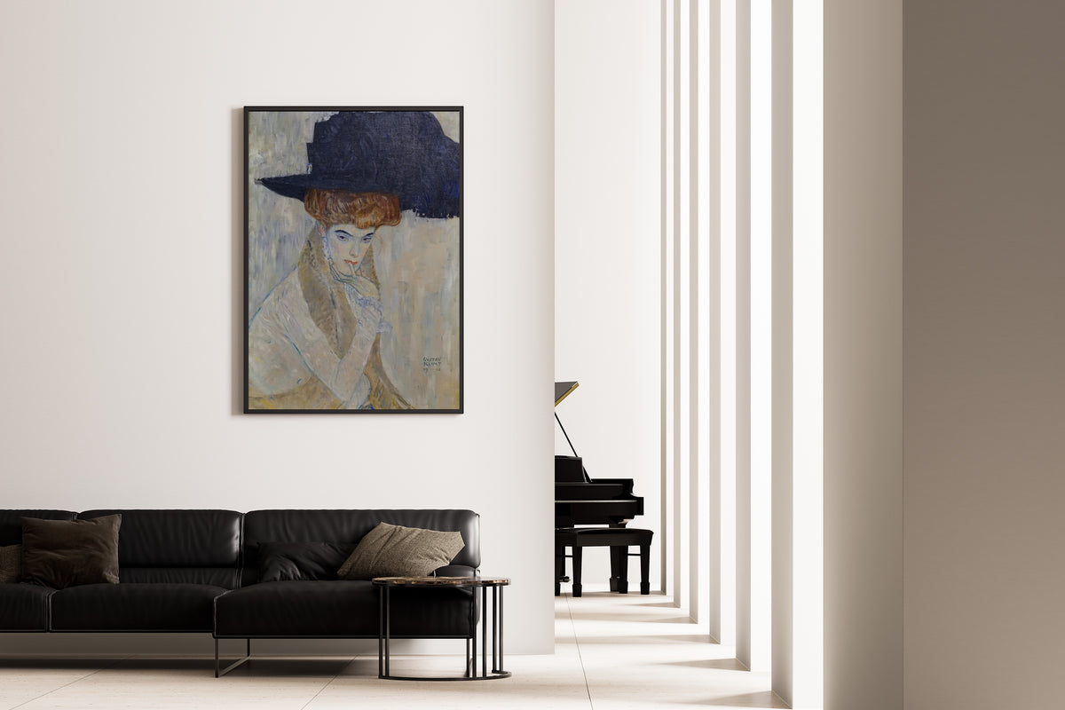 Gustav Klimt — The Black Feathered Hat | Fine Art Print - 9ArtPrints