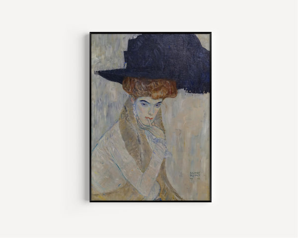 Gustav Klimt — The Black Feathered Hat | Fine Art Print