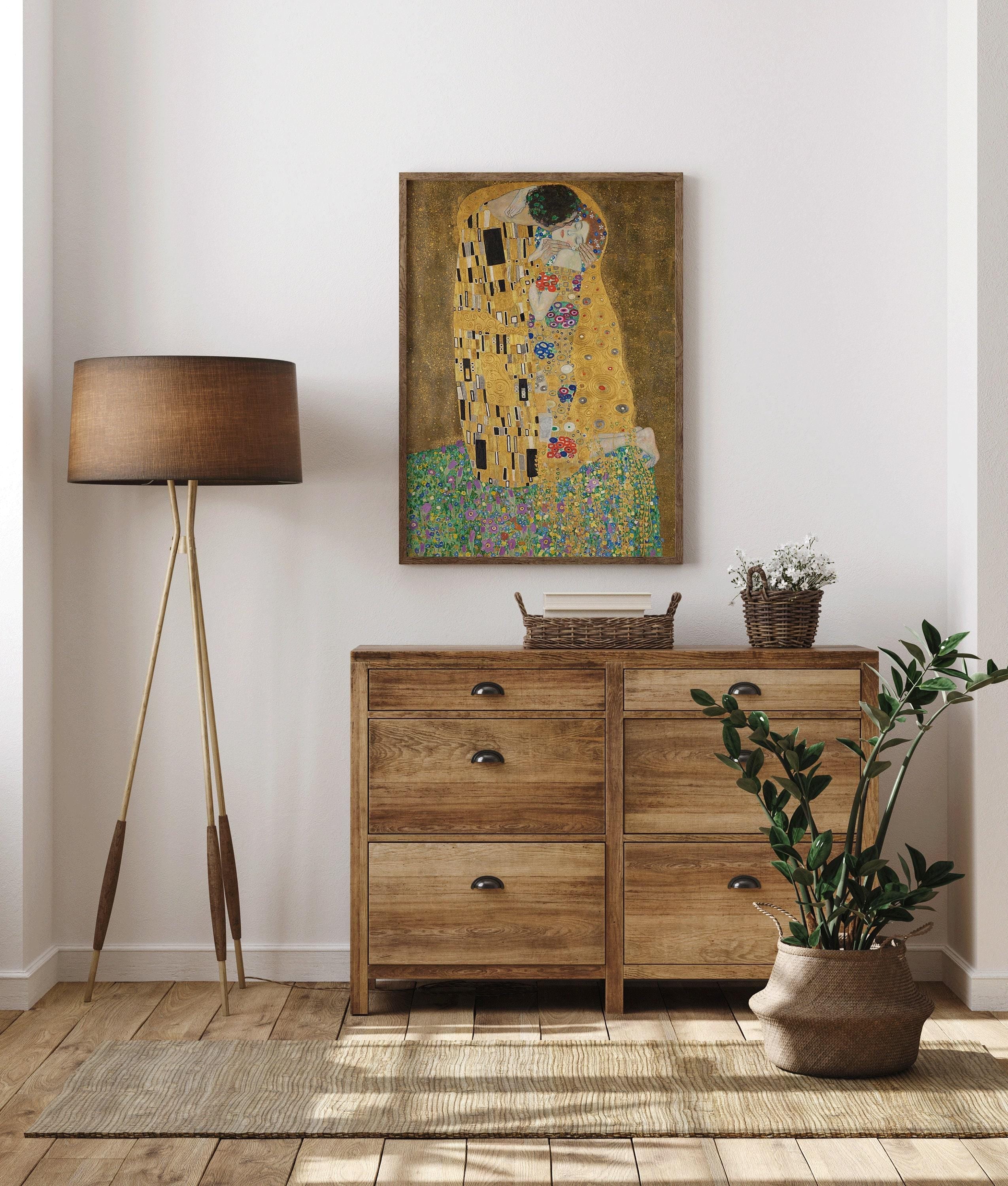 Gustav Klimt - The Kiss | Famous Vintage Painting (available handframed or unframed) - 9ArtPrints
