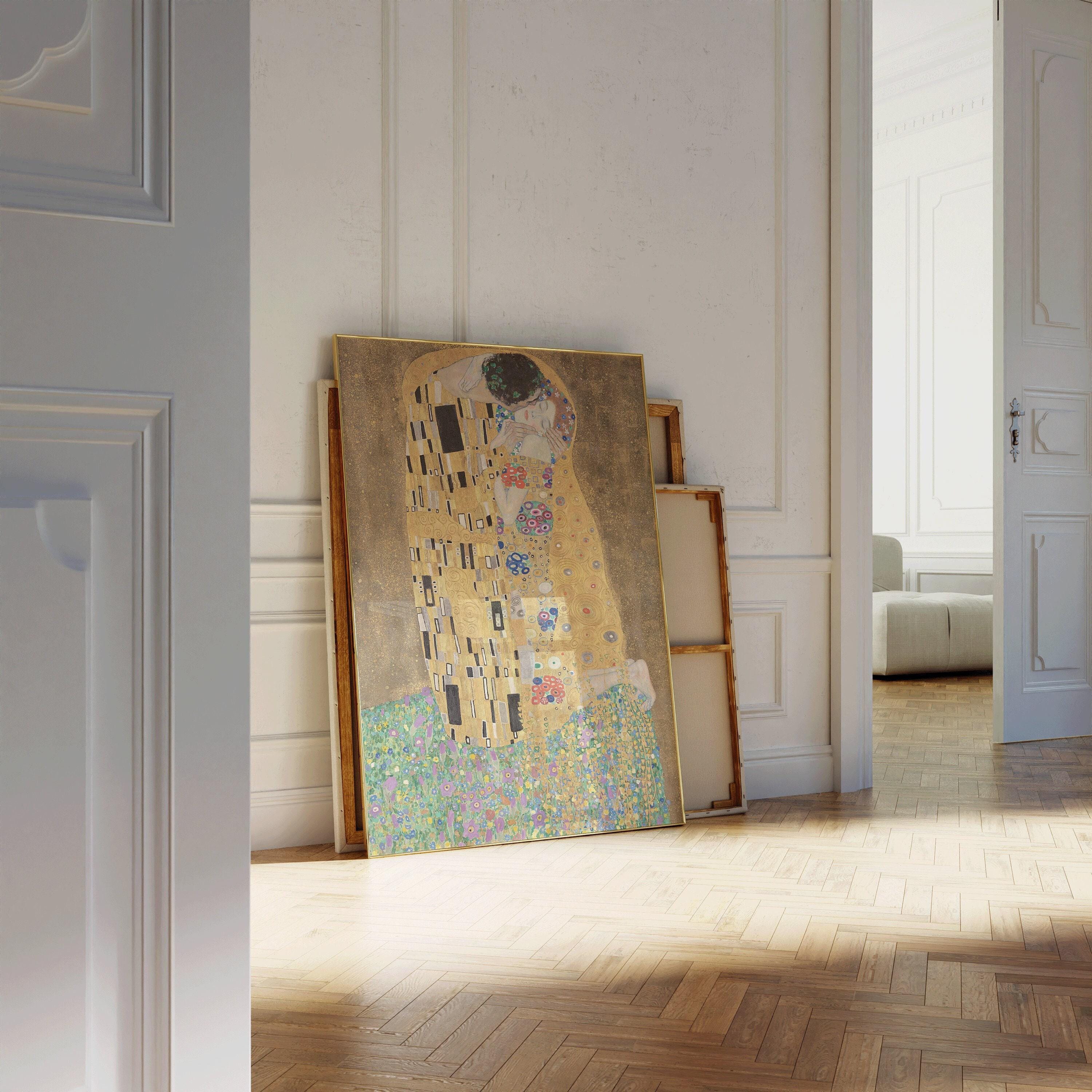 Gustav Klimt - The Kiss | Famous Vintage Painting (available handframed or unframed) - 9ArtPrints