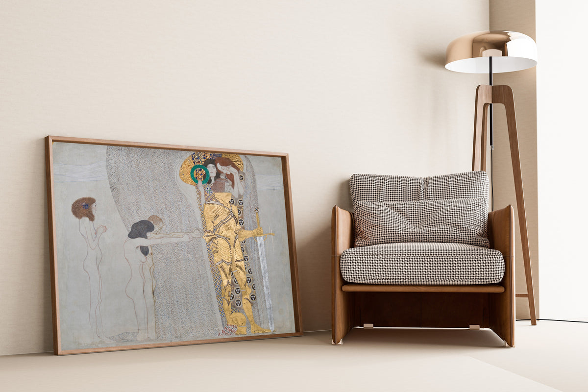 Gustav Klimt — The Suffering of Weak Mankind (Beethoven Frieze) | Fine Art Print - 9ArtPrints