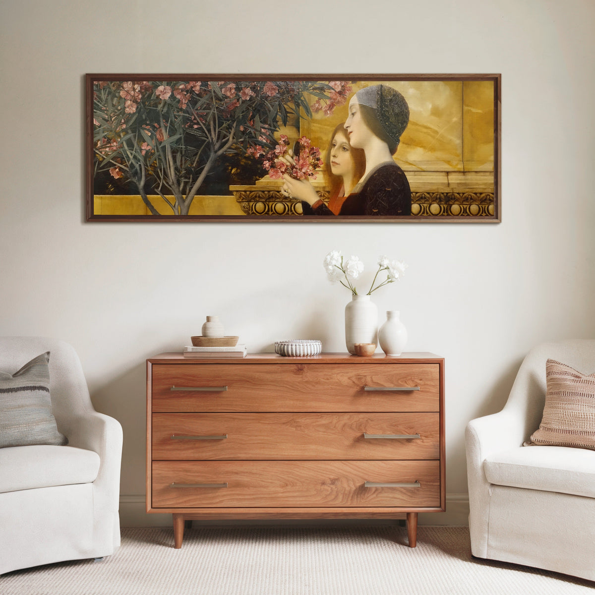 Gustav Klimt — Two Girls with an Oleander | Fine Art Print - 9ArtPrints