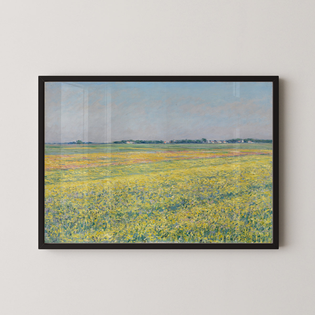 Gustave Caillebotte — The Plain of Gennevilliers, Yellow Fields | Fine Art Print