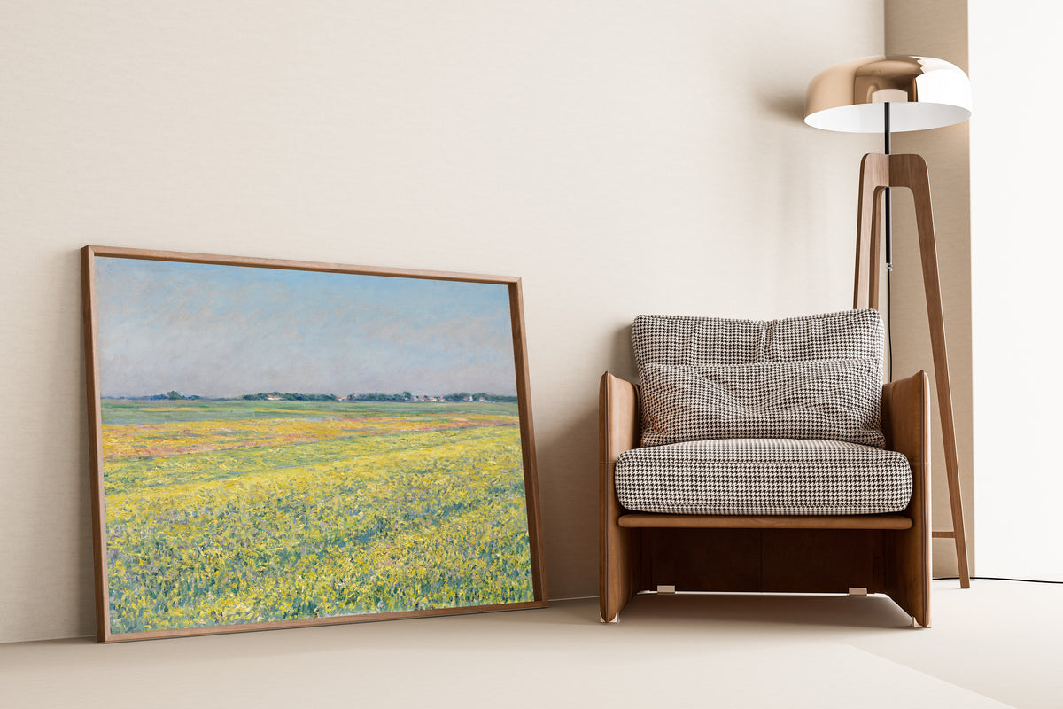 Gustave Caillebotte — The Plain of Gennevilliers, Yellow Fields | Fine Art Print