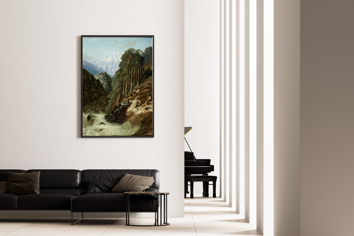 Gustave Doré — Alpine Landscape with Beck | Fine Art Print - 9ArtPrints
