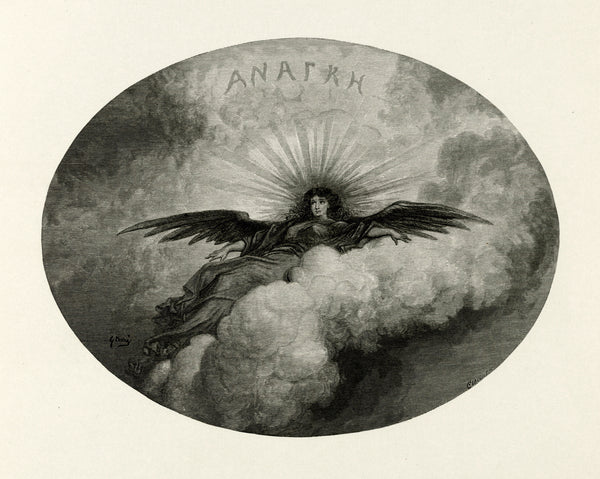 Gustave Doré — Anagke (title vignette) | Gothic Illustration Print