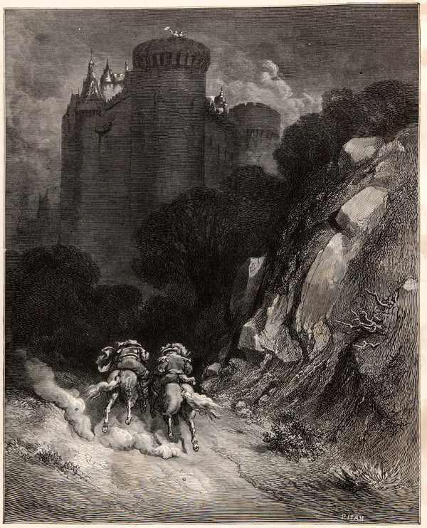 Gustave Doré — Bluebeard: The Brothers Ride to the Castle | Fairy Tale Illustration Print