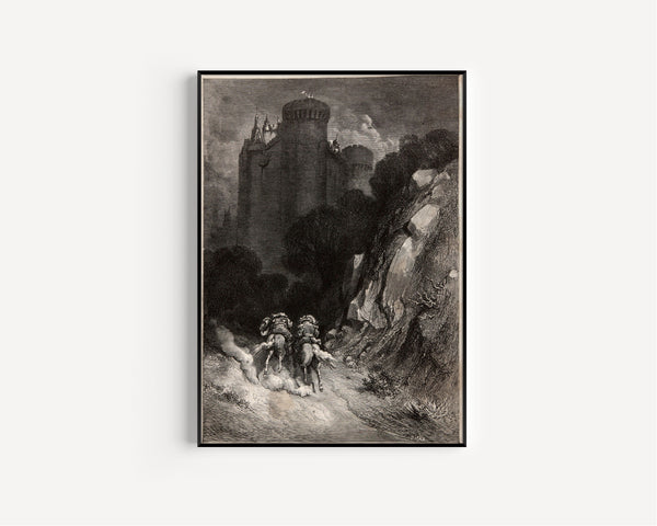Gustave Doré — Bluebeard: The Brothers Ride to the Castle | Fairy Tale Illustration Print