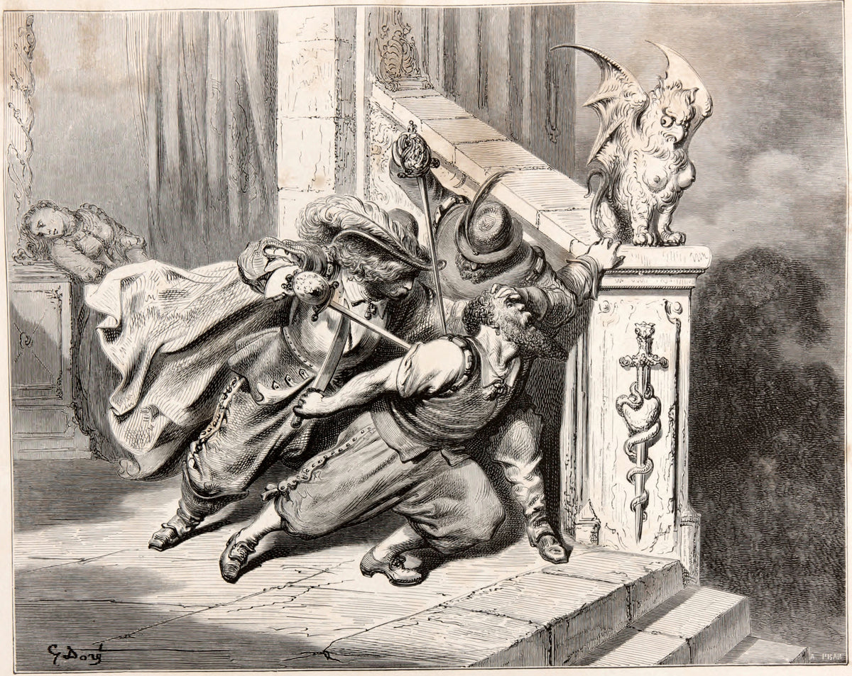 Gustave Doré — Bluebeard: The Death of Bluebeard | Fairy Tale Illustration Print - 9ArtPrints