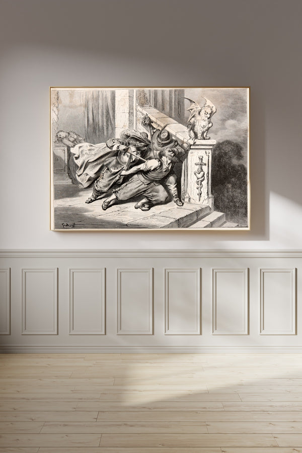 Gustave Doré — Bluebeard: The Death of Bluebeard | Fairy Tale Illustration Print