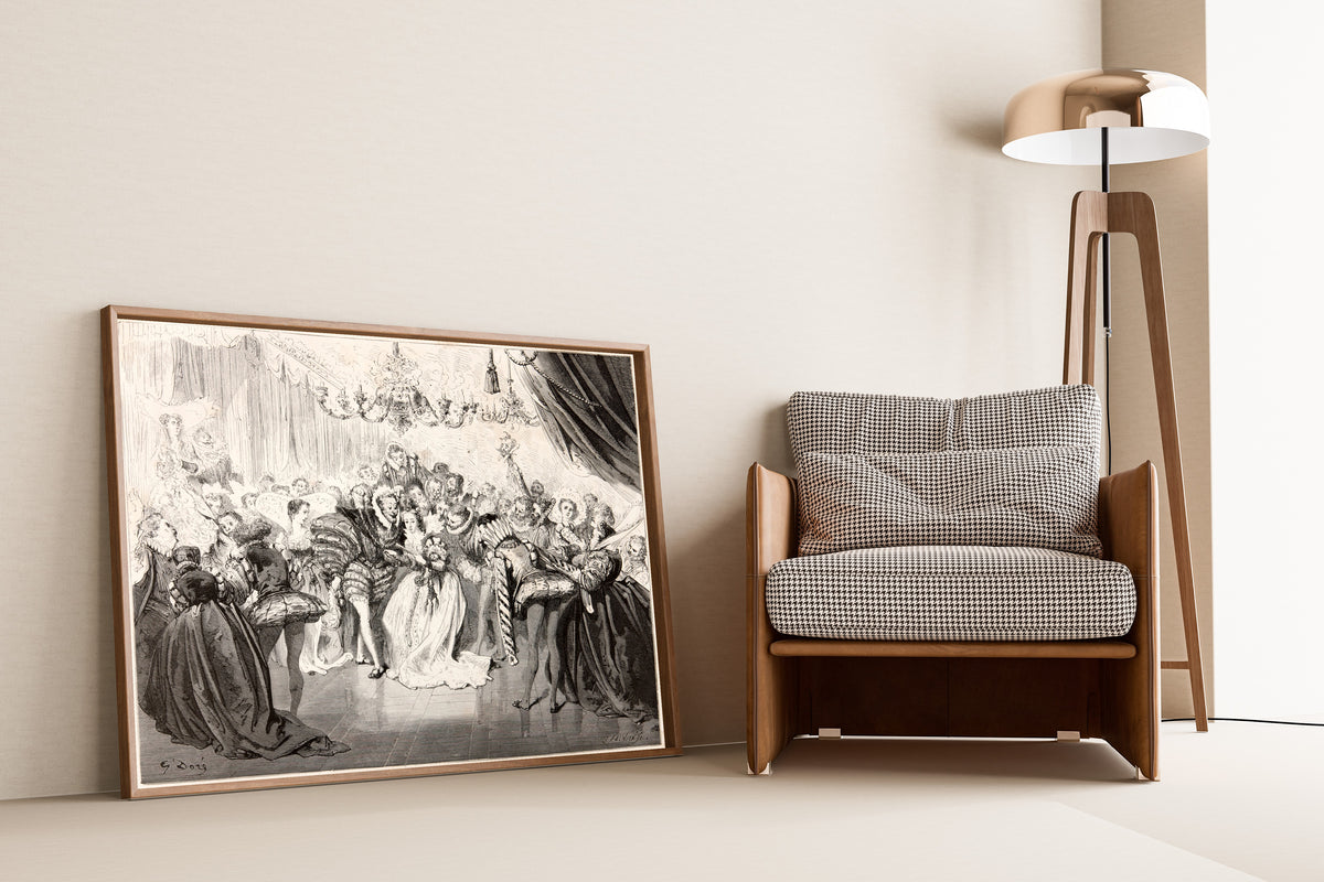 Gustave Doré — Cinderella: The Ball | Fairy Tale Illustration Print - 9ArtPrints