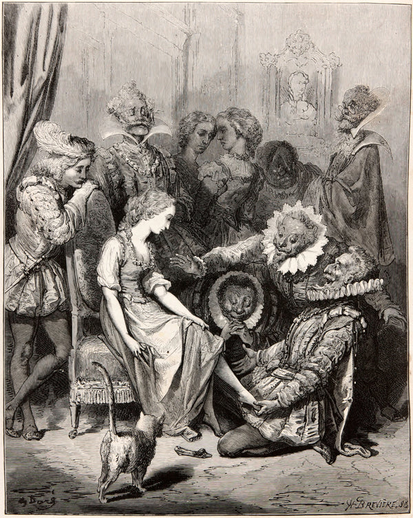 Gustave Doré — Cinderella: The Glass Slipper | Fairy Tale Illustration Print