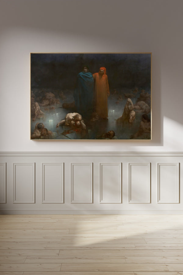 Gustave Doré — Dante and Virgil in the Ninth Circle of Hell | Fine Art Print