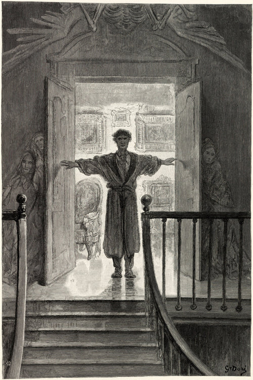 Gustave Doré — Darkness there, and nothing more | Gothic Illustration Print - 9ArtPrints