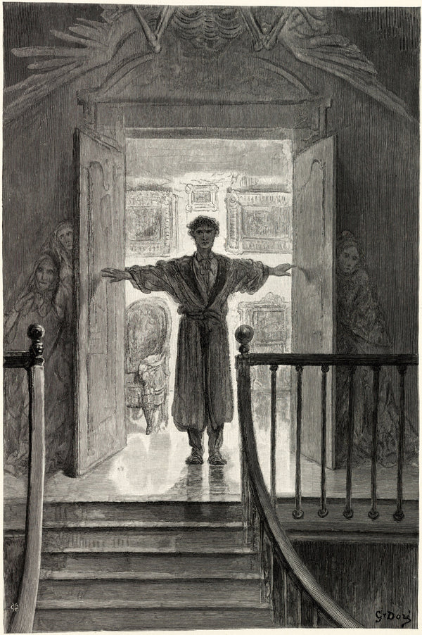 Gustave Doré — Darkness there, and nothing more | Gothic Illustration Print