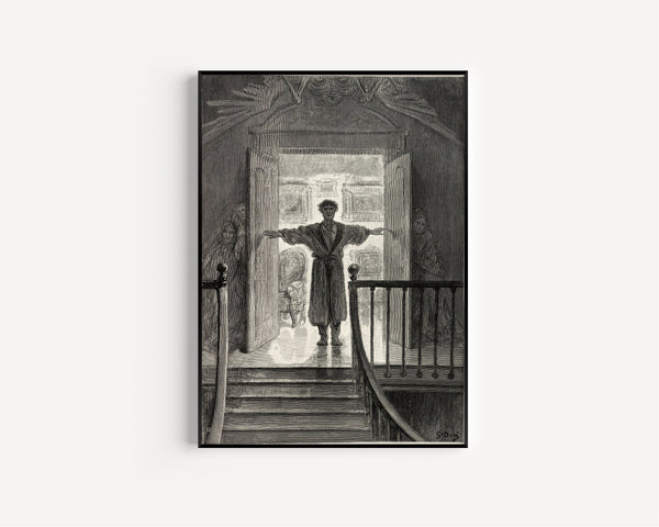 Gustave Doré — Darkness there, and nothing more | Gothic Illustration Print