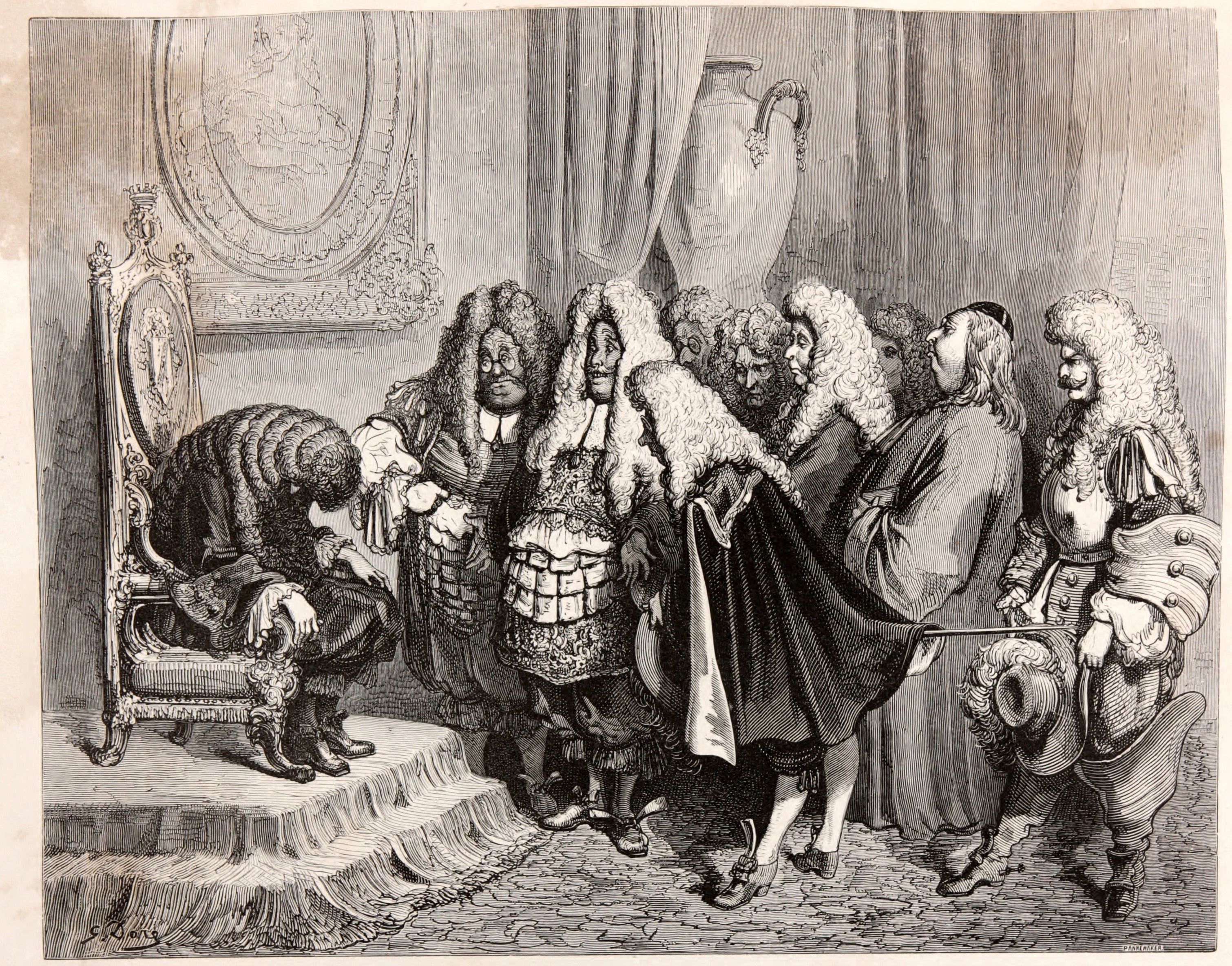 Gustave Doré — Donkey Skin: The King's Councillors | Fairy Tale Illustration Print - 9ArtPrints