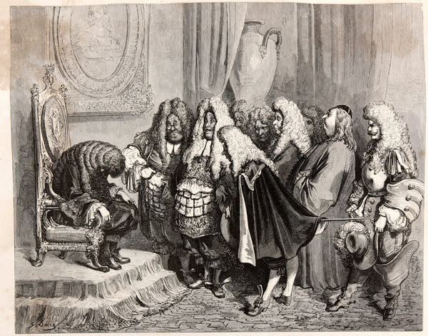Gustave Doré — Donkey Skin: The King's Councillors | Fairy Tale Illustration Print
