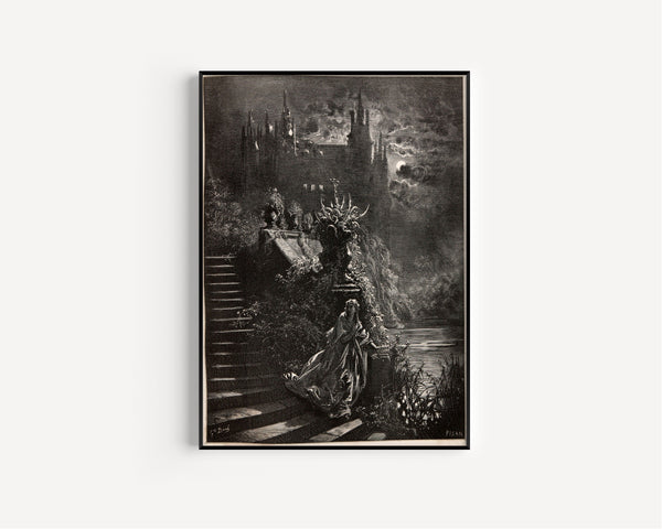 Gustave Doré — Donkey Skin: The Princess on the Palace Steps | Fairy Tale Illustration Print