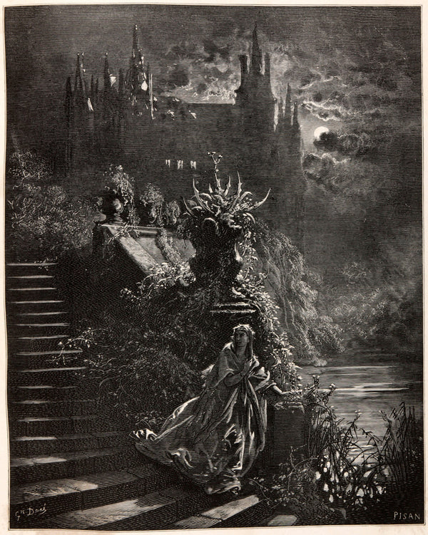 Gustave Doré — Donkey Skin: The Princess on the Palace Steps | Fairy Tale Illustration Print