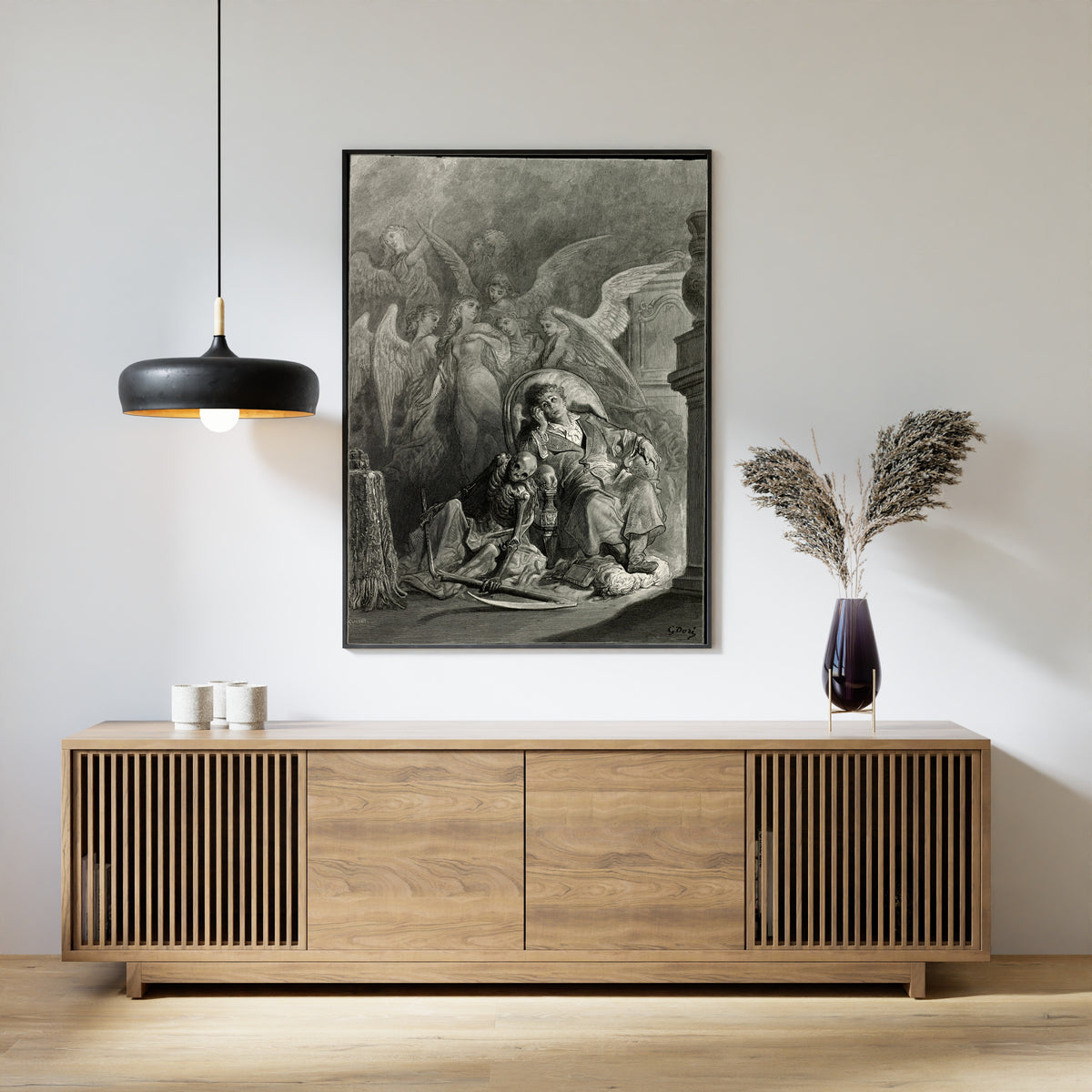Gustave Doré — Eagerly I wished the morrow | Gothic Illustration Print - 9ArtPrints