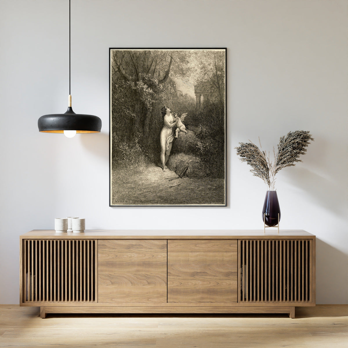 Gustave Doré — Love and Folly (L’Amour et la folie) | Engraving Print - 9ArtPrints